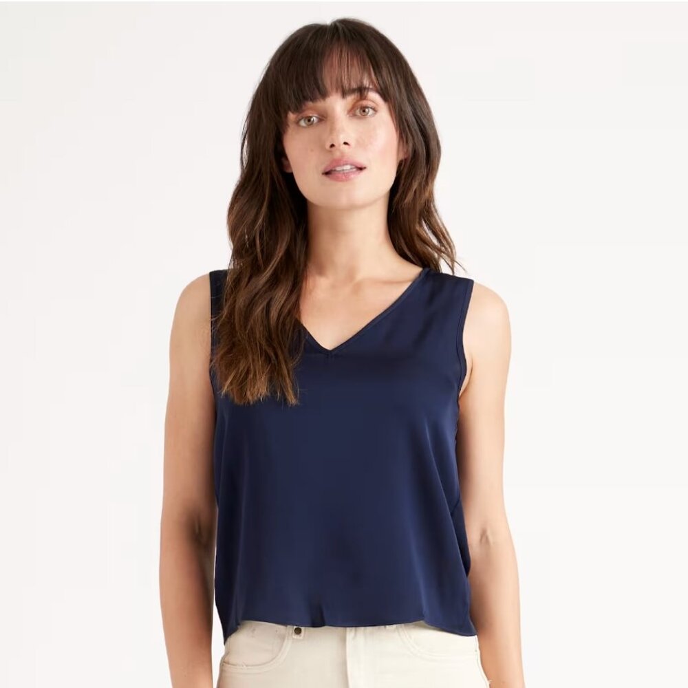 Quince Washable Silk Tank—Size M NWT